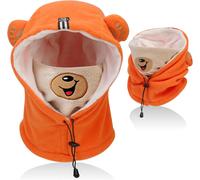 Jexnovashop-Cagoule D'hiver Coupe Vent Enfant, Multifonction Cache-Cou Masque De Ski Bonnet En Polaire Chaude, Balaclava Casquette Chapeau Tour De Cou Écharpe Pour Garçons Filles Tout-Petits Plein Ai