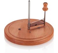 JEXNOVASHOP-Coupe-fromage ronde 16 x Ø 22cm, Coupe-fromage, Coupe-chocolat, LUXE, bois de hêtre