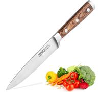 JEXNOVASHOP-Couteau universel professionnel - Couteau à légumes tranchant de qualité supérieure - Fabriqué en acier inoxydable allemand et en bois de Pakka - Couteau à fruits pratique pour chaque mén