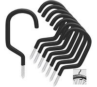 JEXNOVASHOP-Crochet de vélo 8 pièces, support de vélo adapté à une utilisation polyvalente, à visser, pour abri, garage, jardin, revêtement plastique pour support mural/plafond