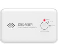 JEXNOVASHOP-Detecteur monoxyde Carbone, Pile de 10 Ans Détecteur monoxyde de Carbone, détecteur de CO avec Bouton Test/Silence, Moniteur de CO, certifié EN50291