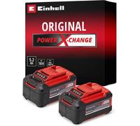 JEXNOVASHOP-Double batterie 5,2 Ah Twinpack Power X-Change (Lithium-Ion, 18 V, pour tous les appareils Einhell Power X-Change)