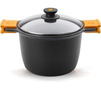 Jexnovashop-Efficient Marmite 20 Cm Avec Couvercle, Fonte D'aluminium, Avec Ainadhésif Platiunm Plus Sans Pfoa, Avec Anses En Silicone Démontables, Tous Feux Dont Induction