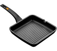 Jexnovashop-Efficient Rôtissoire Grill À Rayures, Fonte D'aluminium Avec Antiadhésif, Adaptée À Tous Types De Feux Dont Induction, Sans Pfoa, Noir, 28 X 28 Cm