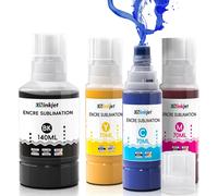 JEXNOVASHOP-Encre Sublimation Compatible avec Epson Ecotank ET-2876 ET-1810 ET-2826 ET-2861 ET-2870 ET-2871 ET-2865 ET-15000 ET-2810 ET-2856 ET-2870, Encre a Sublimation Eco Tank