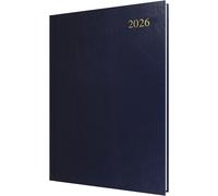 Jexnovashop-Essential - Agenda 2026 Sur 12 Mois, 1 Jour Par Page, Couverture Rigide A4, Bleu Foncé (Essa41.65-26)