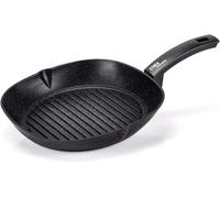 JEXNOVASHOP-Etnea Evolution Poêle grill 28 x 28 cm, également pour induction, 100% fabriqué en Italie