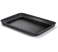 Jexnovashop-Etnea Plat À Rôtir En Aluminium Anti-Adhésif Effet Pierre, Noir, 40 X 28 Cm