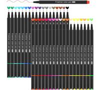 Jexnovashop-Feutre Pointe Fine, 36 Stylo Couleur Pointe Fine, 0,4 Mm Stylo Feutre Pointe Fine Pour Bullet Journal Planner Note Calendar Coloring
