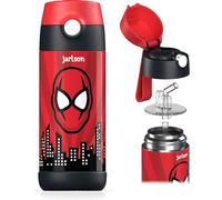 Jexnovashop-Gourde Enfant Inox - Bouteille Isotherme Enfant 350 Ml - Gourdes Sans Bpa - Avec De La Paille - Pour L'école, Les Sports Et La Maternelle