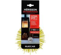 JEXNOVASHOP-Hérisson de ramonage, brosse ramonage - Avec anneau de filetage femelle standard de M12mm - Poils synthétiques - Convient pour conduits non gainés et débouchages de canalisations - Ø150mm