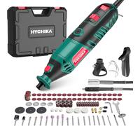 JEXNOVASHOP-HYCHIKA Outil Rotatif 170W, Kit d¿Outils Rotatifs à Vitesse Variable Avec Arbre Flexible, Kit d¿accessoires 173pcs et Outil Multifonction 8000-35000RPM, Parfait Pour la Coupe, Le Ponçage