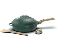 Jexnovashop-La Fabuleuse Poêle 8 En 1 ¿ Un Seul Ustensile Qui Remplace Poêle, Casserole, Sauteuse, Cocotte - Avec 2 Poignées Amovibles, Panier Vapeur/Friture, Spatule En Bois - Canopee
