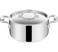 Jexnovashop-Lagostina Accademia Lagofusion Faitout Inox 24cm (5,3 L) + Couvercle Tous Feux Dont Induction Poignée Rivetée Robuste Italie Garantie 25 Ans 011116031224