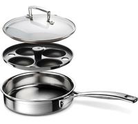 Jexnovashop-Le Creuset Sauteuse En Acier Inoxydable Avec Insert À ?Ufs, 20 X 5 Cm, Acier Inoxydable 3-Ply, 96204220001000