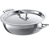 Jexnovashop-Le Creuset Sauteuse Provençale Avec Couvercle, 30 Cm, Inox 3-Ply, Argenté,96202830001000