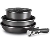 Jexnovashop-Magefesa K2 Cristal Batterie Cuisine Induction Avec Poignée Amovible. Set Casserole 20 Cm, Poêle 28 Cm Et Sauteuse 26 Cm