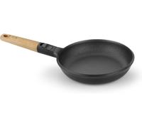 Jexnovashop-Market Poêle 18 Cm, Fonte D¿Aluminium, Poignée Amovible En Bois Naturel, Tricouche Antiadhésive Sans Pfoa, Adapté À Tous Les Types De Cuisines, Y Compris L¿Induction.