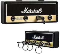 JEXNOVASHOP-Marshall Porte Clef Mural Jack R 2.0 JCM800 Guitare Touche De Accroche Crochet Support pour Clé Maison De Fixation avec 4 porte-Clés Keyholder holder Set Noir