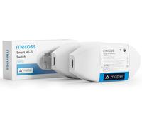 JEXNOVASHOP-Meross Interrupteur Connecté Matter, 16A Interrupteur WiFi avec Matter Simple Setup (MSS) et Suivi de Consommation d'Énergie, Lot de 2 Commutateur Compatible avec Apple Home, Alexa et Goo