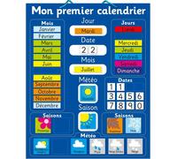 Jexnovashop-Mon Premier Calendrier Magnétique. 40 X 30cm Tableau Rigide Avec Une Corde Pour Le Suspendre