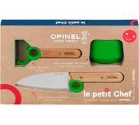Jexnovashop-Opinel - Coffret De Cuisine Pour Enfant Le Petit Chef - Couteau, Éplucheur & Guide De Coupe - Anneau Pédagogique - Lame Arrondie - Fabrication Française