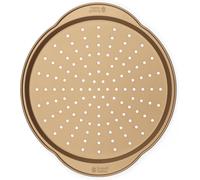 Jexnovashop-Opulence Plaque À Pizza Antiadhésive, 37 Cm, Plaque De Cuisson Ronde Perforée, Nettoyage Facile, Acier Au Carbone, Sans Pfoa, Utilisable Au Four Jusqu'à 220°C/Thermostat 7, Rh02338geu7