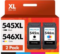 JEXNOVASHOP-PG-545XL CL-546XL Replacement pour Canon 545 546 546 XL Cartouches d'encre Multipack pour Pixma MX495 TS3150 TS3150 TS3151 MG2550S MG3050 TR4550 MG2950 TR4551 MG2450 MG2500 (1 Noir 1 Coul