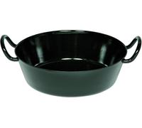 Jexnovashop-Poêle Ronde Noire Classique, Diamètre 30 Cm