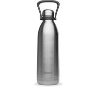 Jexnovashop-Qwetch - Grande Bouteille Isotherme - Inox Brossé 1,5l - 48h Froid Et 16h Chaud - Etanche & Sans Bpa - Gourde Inox Avec Poignée De Portage - Thermos Isotherme Pour Pique-Nique, Camping, F
