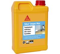 JEXNOVASHOP-Resine pour traitement des murs humides - Sika Imper Mur - Anti-salpêtre, anti-moisissures, anti-humidité pour mur intérieur - Multi-supports - Séchage rapide - 2L