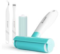 Jexnovashop-Rouleau De Brasserie En Caoutchouc Et Pince À Épiler Pour Cricut & Silhouette Tapis De Découpe Artisanat Un Rouleau De Rechange Lavable Pour Vêtements Et Tapis Propre