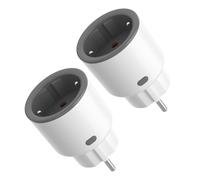 JEXNOVASHOP-S60TPF Prise Intelligente WiFi 16A 2PACK (Type F/E), Prises de Courant, Contrôle à Distance et Programme de Temps via eWeLink APP, Compatible avec Alexa/Google Home, 16A/4000W