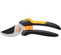 JEXNOVASHOP-Sécateur à Lame Franche M, Solid, P321, Pour Branches et Rameaux Frais, Revêtement Antiadhésif, Lame en Acier Inoxydable, Longueur : 20,1 cm, Noir/Orange, 1057162