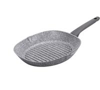 JEXNOVASHOP-Sinfonia Poêle grill 28 x 28 cm également pour induction, renforcée avec des particules minérales. Fabriquée en Italie