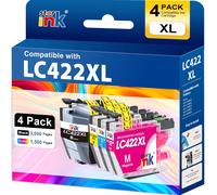 JEXNOVASHOP-starink LC422 LC422XL Cartouche d'encre Compatible pour Brother LC-422XL LC-422VAL LC 422 pour Brother MFC-J5340DW MFC-J5345DW MFC-J5740DW MFC-J6540DW MFC-J6940DW(4 Pack)