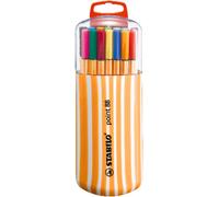 Jexnovashop-Stylo Feutre Pointe Fine Point 88 - Étui Zebrui X 20 Stylos Feutres - Coloris Assortis