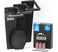 JEXNOVASHOP-Support Mural pour vélos Montage Vertical pour vélos électriques, VTT, vélo de Course en Noir Mat Suspension de vélo pour Appartement et Garage avec Coussinets