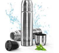 JEXNOVASHOP-Thermos isotherme, Gourde isotherme en acier inoxydable de 350ml, 500ml, 750ml, Thermos café 100% étanche en acier inoxydable à double paroi sans BPA pour sports et activités en plein air
