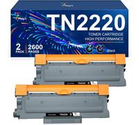 JEXNOVASHOP-TN2220 Cartouche de Toner Compatible pour Brother TN2220 TN2010 Toner pour Brother MFC-7360N DCP-7055 HL-2130 DCP-7060D MFC-7460DN HL-2240 HL-2250DN DCP-7070DW DCP-7055W FAX-2840 (Noir, 2
