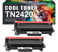 JEXNOVASHOP-TN2420 Cartouche de Toner Compatible pour Brother DCP-L2530DW MFC-L2710DW HL-L2350DW DCP-L2510D HL-L2375DW MFC-L2730DW MFC-L2750DW HL-L2310D TN-2420 TN2410 TN-2410 (Noir, 2-Pack)