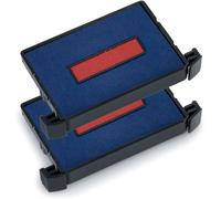 Jexnovashop-Trodat Lot De 2 Cassettes Encreur De Rechange Pour Tampon 6/4750/2 Bicolore Bleu - Rouge