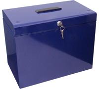 Jexnovashop-Valise De Classement En Métal A4 Bleu (Import Royaume Uni)