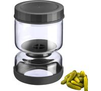 JEXNOVASHOP-Verre égouttoir 1 pièce ¿ Verre à égouttoir multifonctionnel pour kimchi et concombres à égoutter et à servir ¿ Transparent-noir, 750 ml