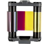 JEXNOVASHOP-YMCKO CBGR0100C Ruban couleur pour imprimantes Evolis Badgy 100 Badgy 200 cartes, 100 impressions