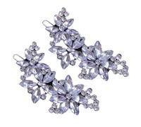 JEXOWIQ 2 pcs Barrette à cheveux fantaisie,barrettes à cheveux pour mariée,Fleur Coiffure de mariage,Barrette à cheveux en strass, Bandeau de Mariage Bijoux de Cheveux de Mariée