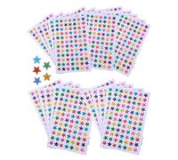 JEXOWIQ autocollants,2100 Pièces Gommettes Étoiles Autocollants Brillantes 20mm Stickers Étoiles Autocollants Laser Colorés,Pastilles Autocollantes pour Récompense Enseignant Étudiants Calendrier DIY