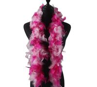 JEXOWIQ Boas de Plumes Rosenrot,Plumes de Dinde Mardi Gras Boa Moelleux,120 cm de Long,pour Idées de Fête Preppy Mariage DIY Artisanat Robe de Danse Accessoire Costume d'halloween Décors