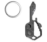 JEXOWIQ Clé multifonction 24 en 1 - Mini outil d'extérieur portable avec pendentif en acier inoxydable - Pour l'extérieur, le camping, le cyclisme, l'alpinisme