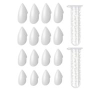 JEXOWIQ dent de vampire, 8 paires de dents de vampire,4 tailles,Pour Halloween, cosplay, fausses attrapes de vampire,Avec 2 tube de colle à dents,Pour fête, cosplay, Halloween, Demon, Witch
